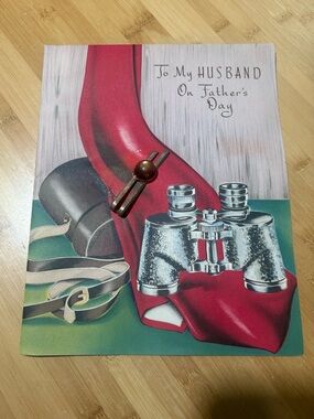 Vintage 1950’s Father's Day Card with tie bar